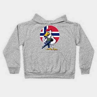 Norway Swan Trooper Cartoon Kids Hoodie